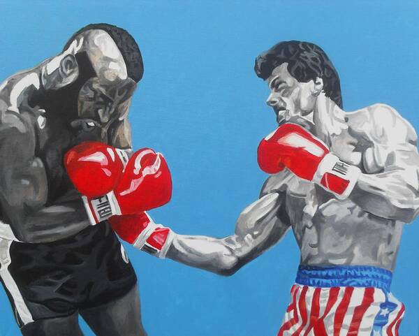 Rocky Poster featuring the painting Rocky 3 Aint so bad by Patrick Killian