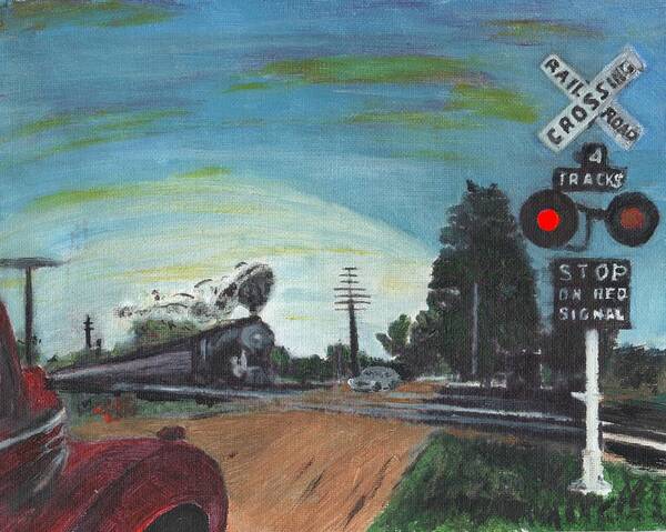 Trains Poster featuring the painting Rural America by Cliff Wilson