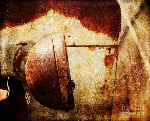 Rust Poster featuring the photograph Rusty Headlamp by Pam Holdsworth