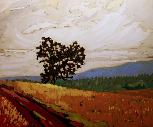 Rob Owen Poster featuring the painting Saanich Oak by Rob Owen