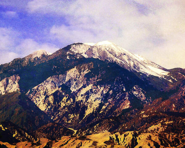 Mountain Poster featuring the photograph San Gorgonio by Timothy Bulone