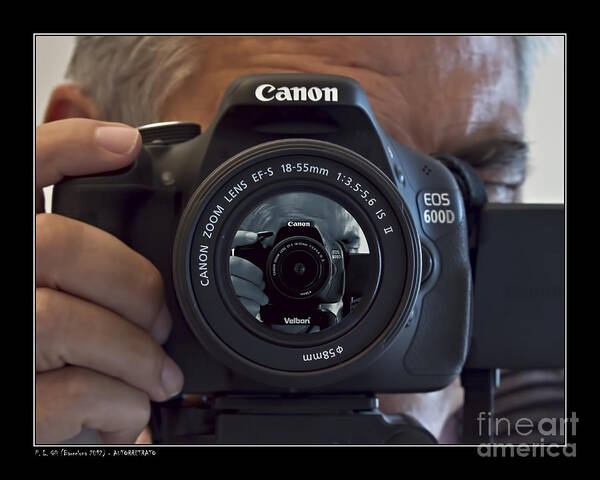 Camera Poster featuring the photograph Self-portrait by Pedro L Gili