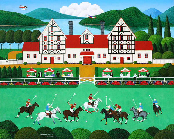 Polo Poster featuring the painting Shaughnessy Polo Club by Wilfrido Limvalencia