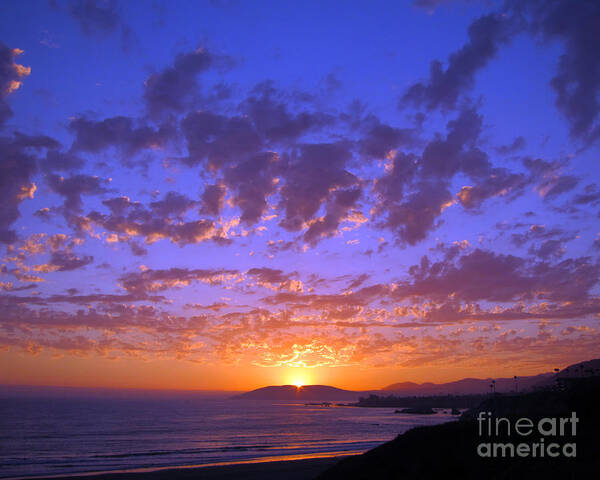 Pismo Beach Poster featuring the photograph Spectacular Sunset by Debra Thompson