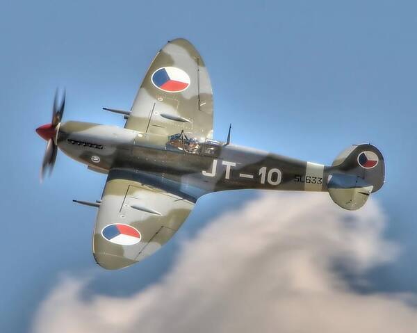 Supermarine Spitfire Poster featuring the photograph Spitfire by Jeff Cook