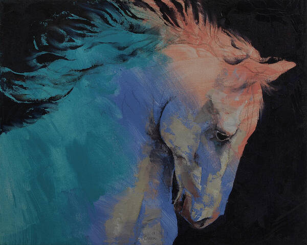 Stallion Poster featuring the painting Stallion by Michael Creese