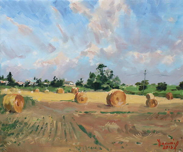 Summer Poster featuring the painting Summer Fields in Georgetown ON by Ylli Haruni