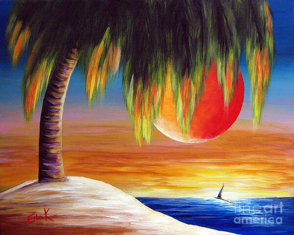 California Poster featuring the painting Summer Sunsets by Shawna Erback by Moonlight Art Parlour