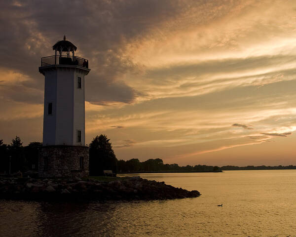 Beautiful Poster featuring the photograph Sunset at the Point by Terry Leasa