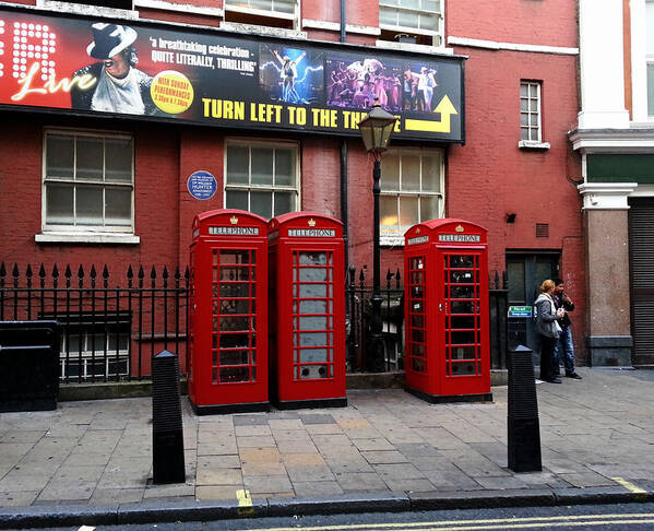 London Poster featuring the photograph Telephone Box Story by Nicky Jameson