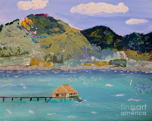 Mountains Poster featuring the painting The South Seas by Phyllis Kaltenbach