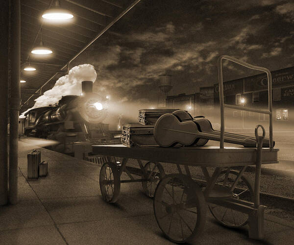 Transportation Poster featuring the photograph The Station 2 by Mike McGlothlen