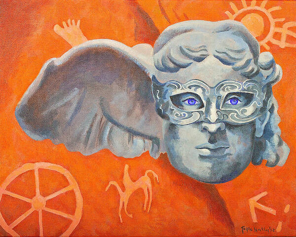Hypnos Poster featuring the painting Time Bandit by Susan McNally