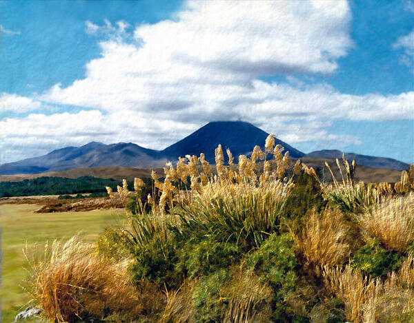 Tongariro Poster featuring the photograph Tongariro National Park New Zealand by Kurt Van Wagner