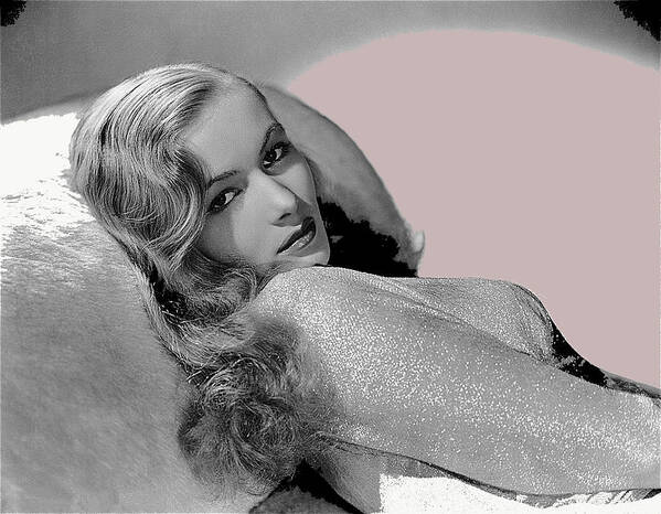 Veronica Lake Publicity Photo C.1942 Poster featuring the photograph Veronica Lake publicity photo c.1942-2010 by David Lee Guss
