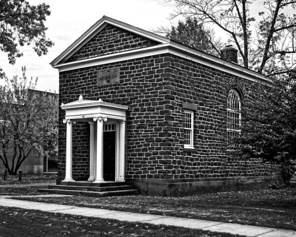 Wesleyan University Poster featuring the photograph Wesleyan University Skull and Serpent Building by Phil Cardamone