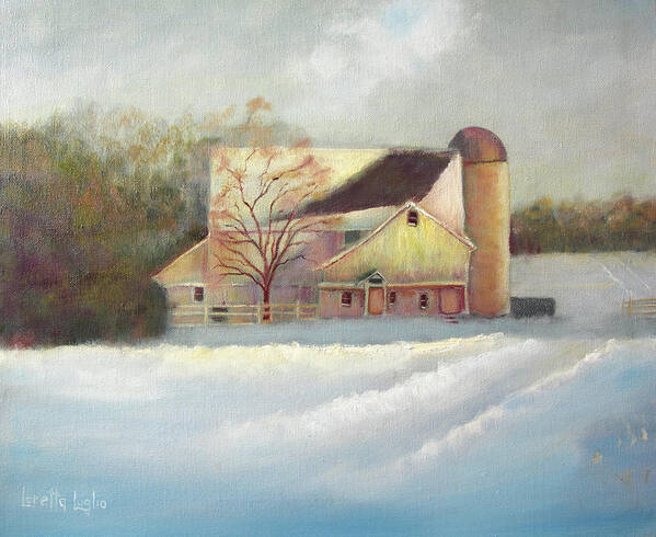 Winter Poster featuring the painting Winter Hush by Loretta Luglio