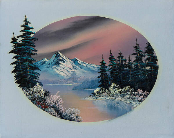 Landscape Poster featuring the painting Winter Tranquility by Chris Steele