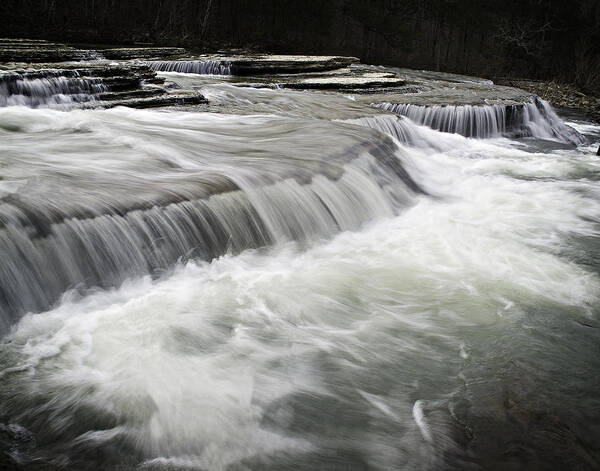 Arkansas Poster featuring the photograph 0804-0113 Six Finger Falls 2 by Randy Forrester