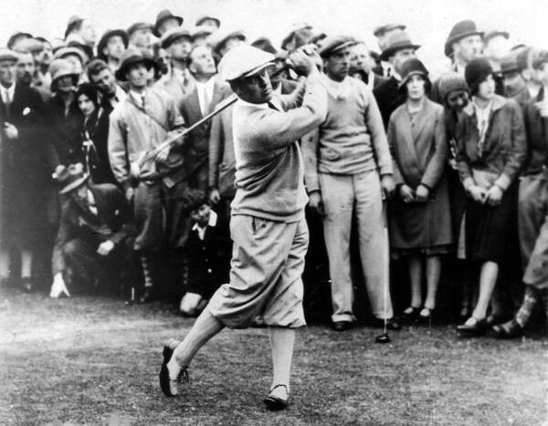 Crowd Poster featuring the photograph Bobby Jones At The British Amateur Golf #1 by Everett