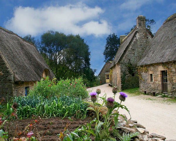 Brittany Poster featuring the photograph Medieval Village #1 by Diana Haronis