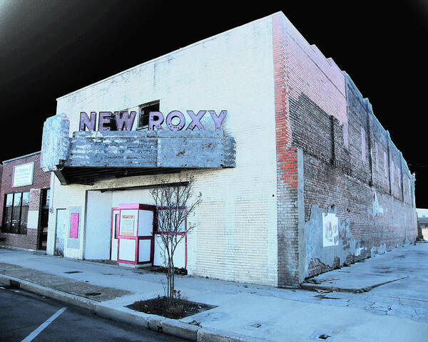 New Roxy Poster featuring the photograph New Roxy Clarksdale MS #1 by Lizi Beard-Ward