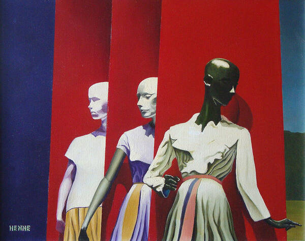 Manikins Poster featuring the painting The Awakening by Robert Henne