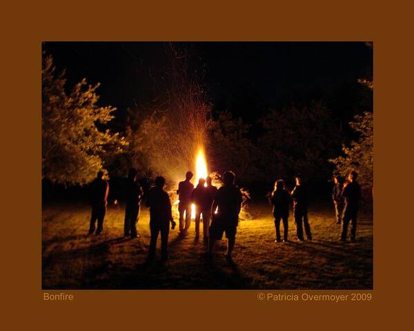 Fire Poster featuring the photograph Bonfire by Patricia Overmoyer
