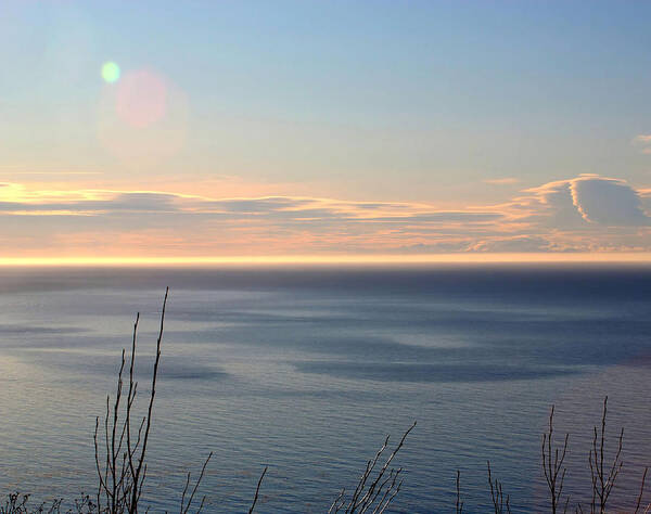 Landscape Poster featuring the photograph Calm Sea by Michele Cornelius