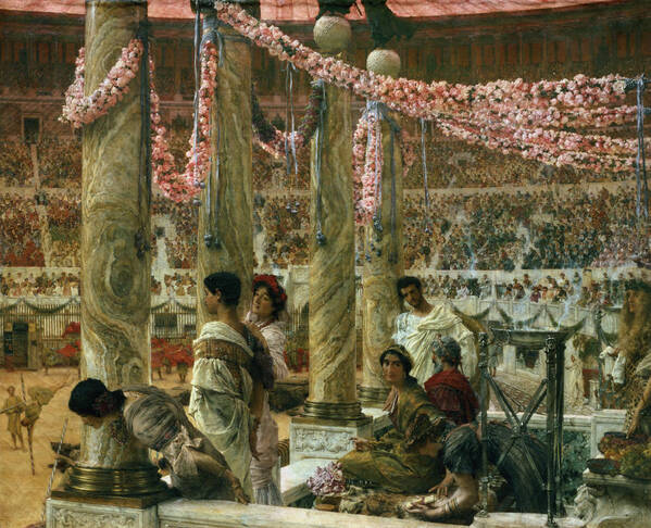 Caracalla Poster featuring the painting Caracalla and Geta by Lawrence Alma-Tadema