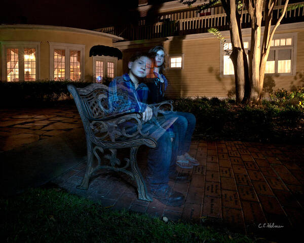 Ghost Poster featuring the photograph Ghostly Cousins by Christopher Holmes