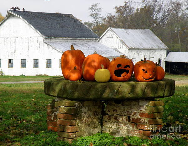 Halloween Poster featuring the photograph Halloween Scene by Lainie Wrightson