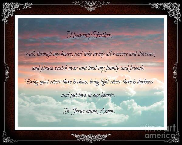 Heavenly Father Poster featuring the photograph Heavenly Father prayer by Michelle Frizzell-Thompson