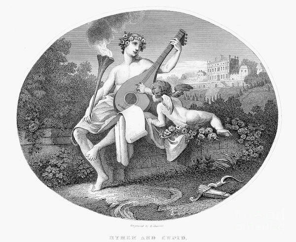 19th Century Poster featuring the photograph Hymen And Cupid by Granger