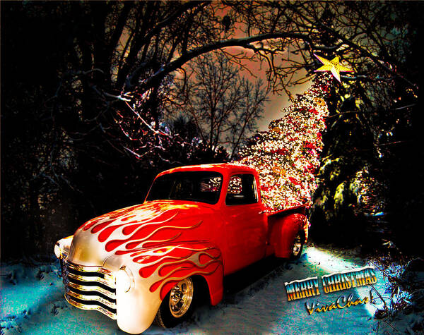 Art Poster featuring the photograph Merry Christmas from VivaChas by Chas Sinklier