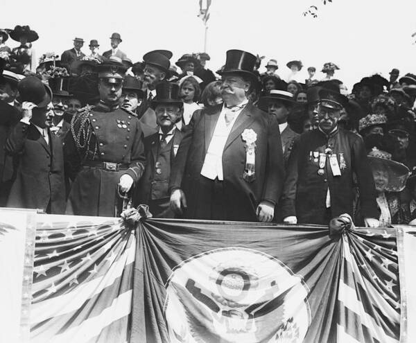 Us Presidents Poster featuring the photograph President William Howard Taft 1857-1930 by Everett