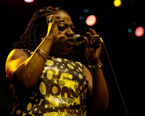 Sharon Poster featuring the photograph Sharon Jones by Jeff Ross