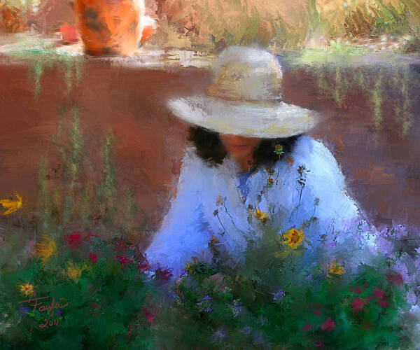 Flowers Poster featuring the painting The Light of the Garden by Colleen Taylor