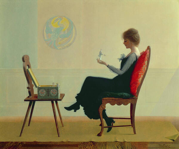 The Suitors Poster featuring the painting The Suitors by Harry Wilson Watrous
