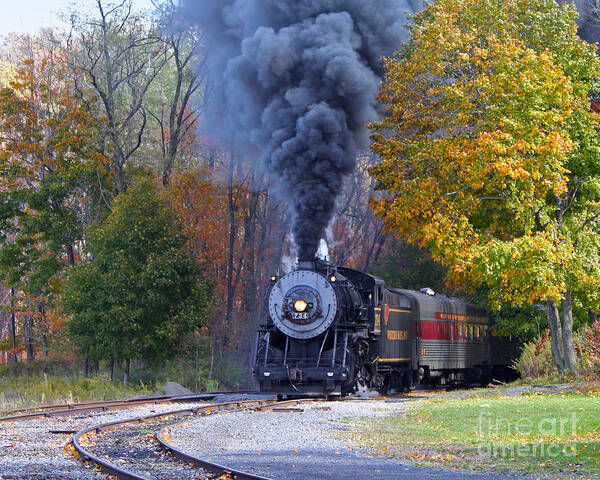 Train Poster featuring the photograph Western Maryland Steam Train by Jack Schultz