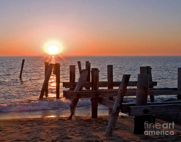Cape May Poster featuring the photograph Cape May Sunset #1 by Robert Pilkington
