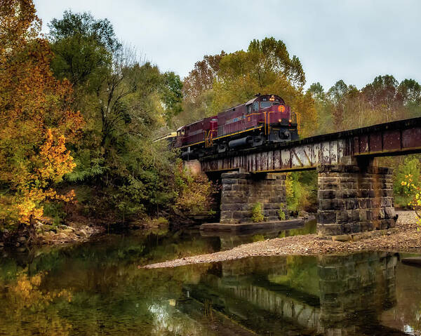 Ozarks Poster featuring the photograph Creek Crossing #1 by James Barber