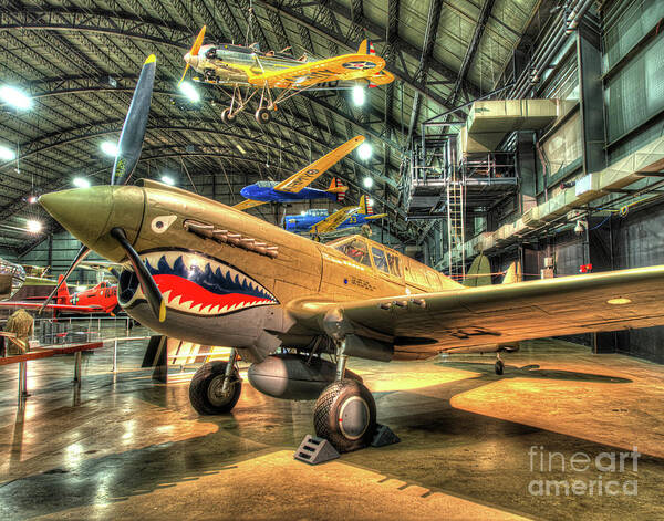 Nose Poster featuring the photograph Curtiss P-40E, Warhawk #1 by Greg Hager
