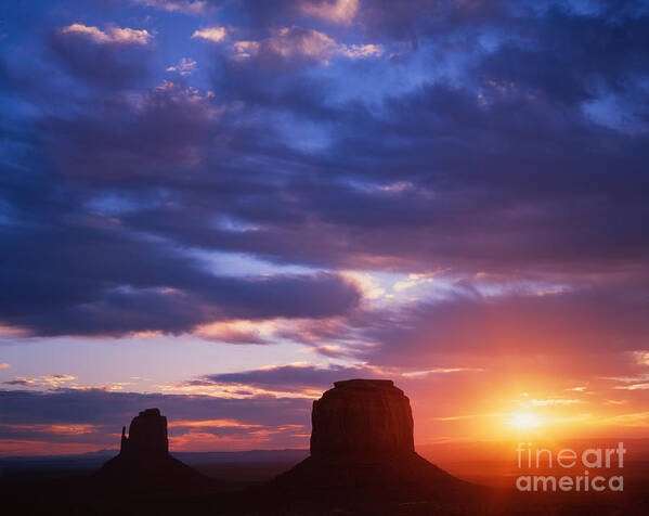 Landscape Poster featuring the photograph Monument Valley #1 by Dennis Flaherty