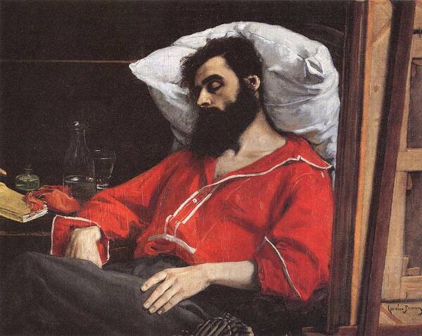 Charles Carolus-duran – The Convalescent (the Wounded Man) (c. 1860) Poster featuring the painting The Convalescent #1 by Charles Carolus