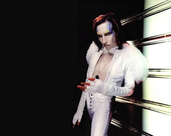 Marilyn Manson Poster featuring the photograph Marilyn Manson #3 by Jackie Russo