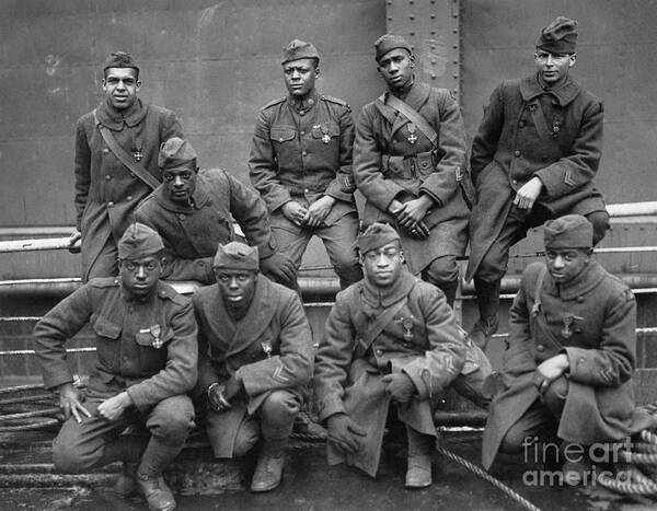 1919 Poster featuring the photograph 369th Infantry Regiment by Granger