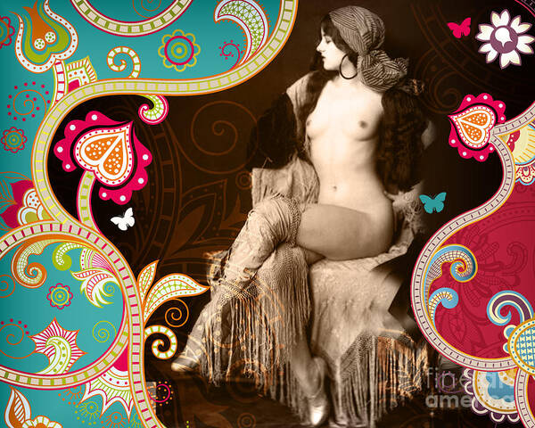 Nostalgic Seduction Poster featuring the photograph Nostalgic Seduction Goddess #1 by Chris Andruskiewicz