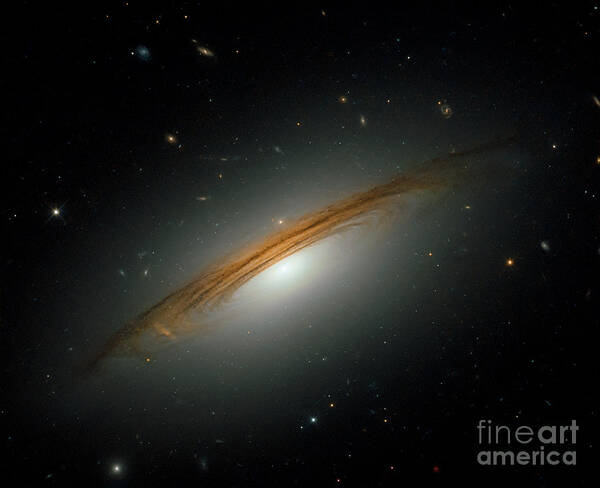 Galaxy Poster featuring the photograph Fastest spinning galaxy by Nicholas Burningham