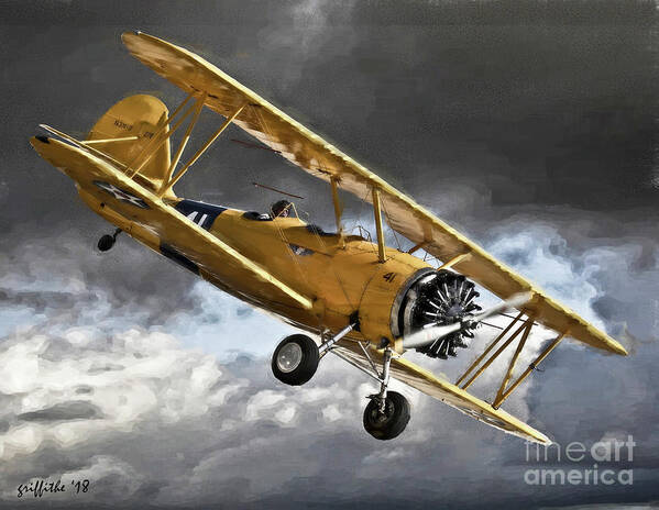 Bi-plane Poster featuring the photograph AC5 by Tom Griffithe